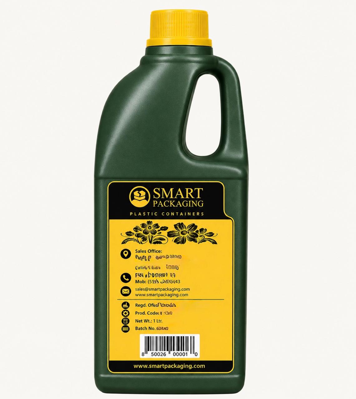 1LTR HDPE Sqr can